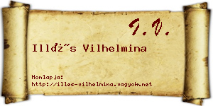 Illés Vilhelmina névjegykártya