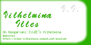 vilhelmina illes business card
